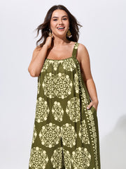 Sunkissed Stretchy Adjustable Strap Jumpsuit