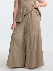 Supersoft Textured Front Tie Tiered Lounge Set