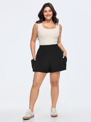 Stretchy Relaxed-Fit Pockets Shorts