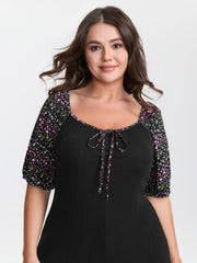 Floral Print Color Contrast T-Shirt