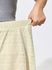 Sheer Breathable Wide-Leg Shorts