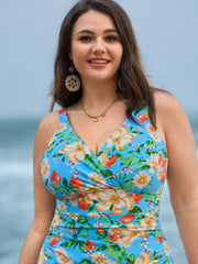 Fresh Fruit Print Embroidered Edge One-Piece Swimsuit