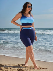 Color Gradient Adjustable Swim Top