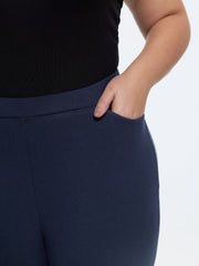 Stretchy Pull-On Plain Leggings