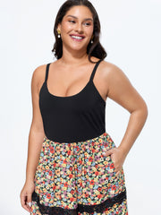 Floral Print Tiered Cami Maxi Dress