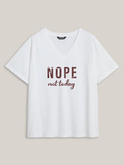 Lazy Vibes V-Neck T-Shirt