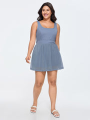 Stretchy Sewn-In Shorts Mini Dress