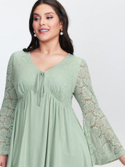 Tunic Waist-Tie Flowy Knit Top