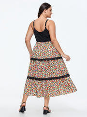 Floral Print Tiered Cami Maxi Dress
