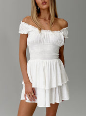 The Love Galore Romper White Lower Impact