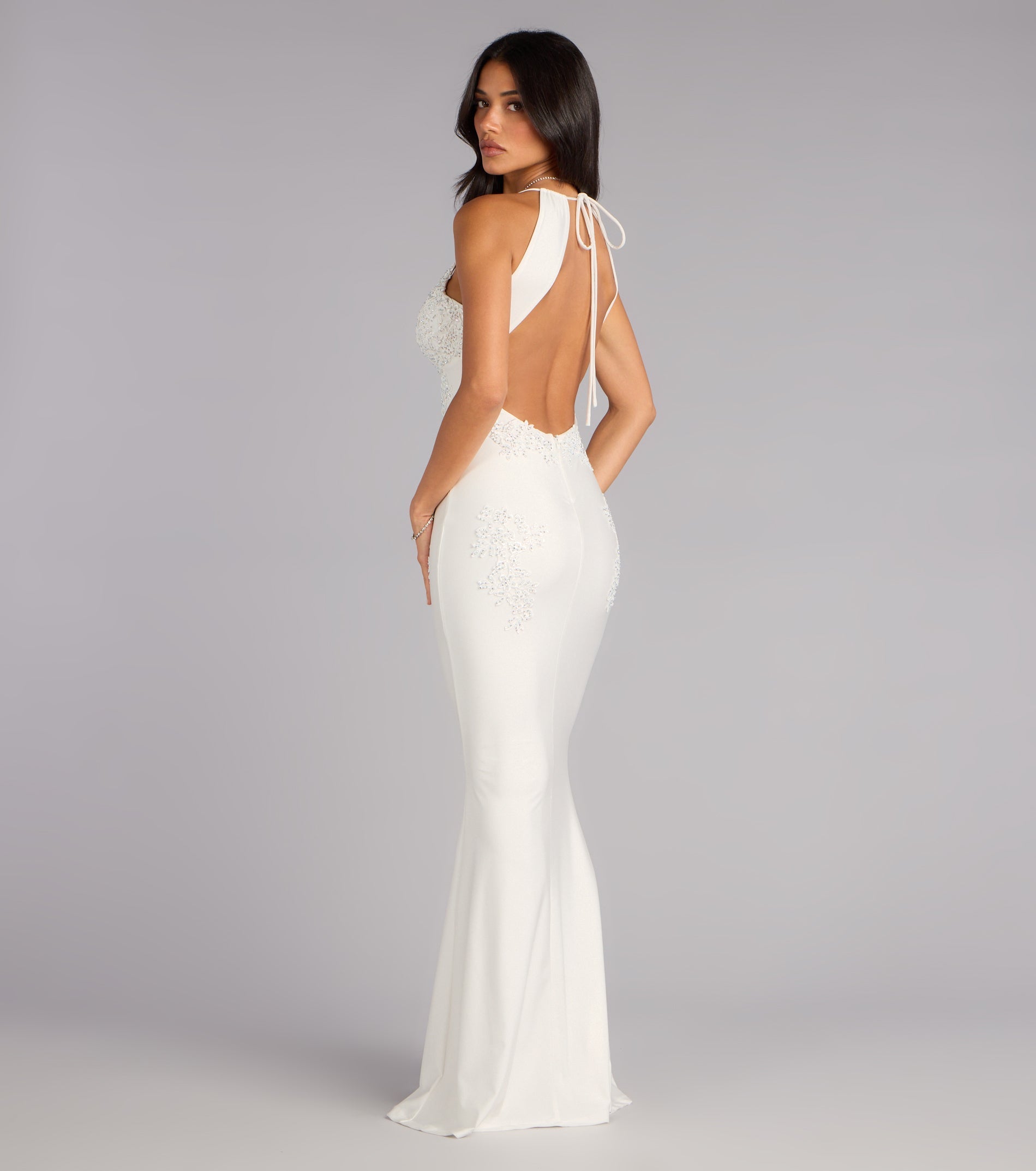 Melonie Open Back Mermaid Formal Dress