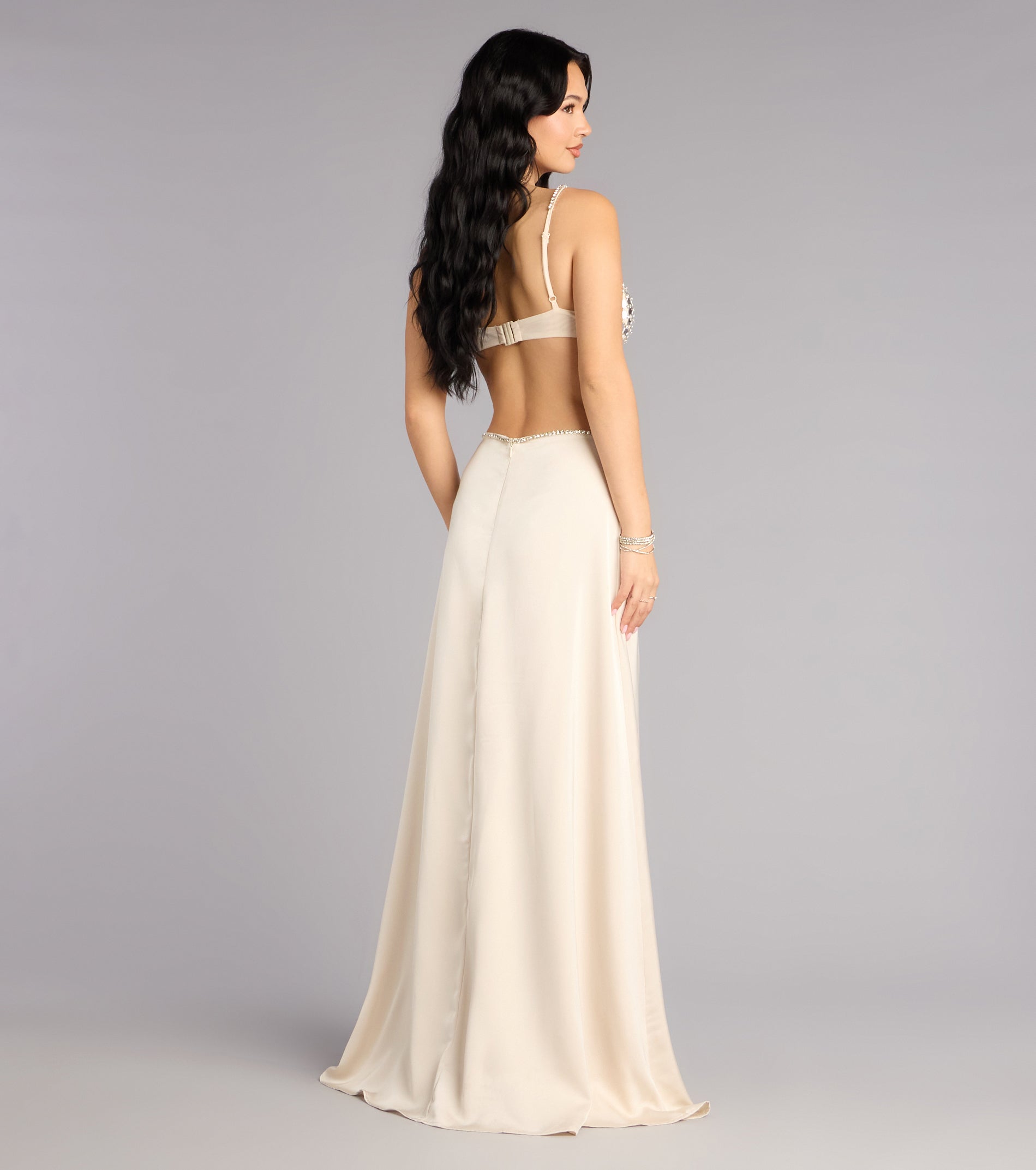 Marybelle Satin A-Line Formal Dress
