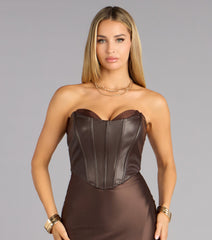Marley Corset Mermaid Slit Formal Dress