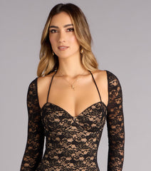 Anaya Lace Open Back Formal Dress