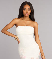 Jenna Floral Bead Mermaid Formal Dress