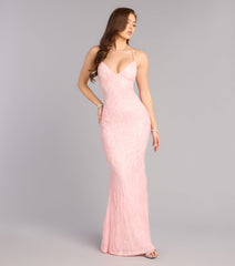Clementine Sequin Bead Formal Dress