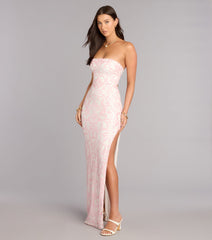 Alexis Sequin Column Formal Dress