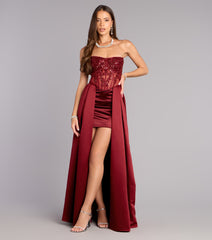Miley Satin High Low A-Line Formal Dress