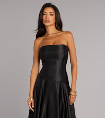 Constance Satin A-Line Formal Dress
