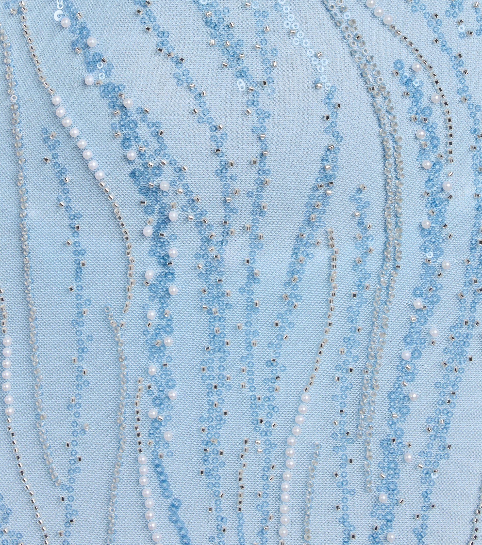 Faith Sequin Pearl Bead Formal Dress