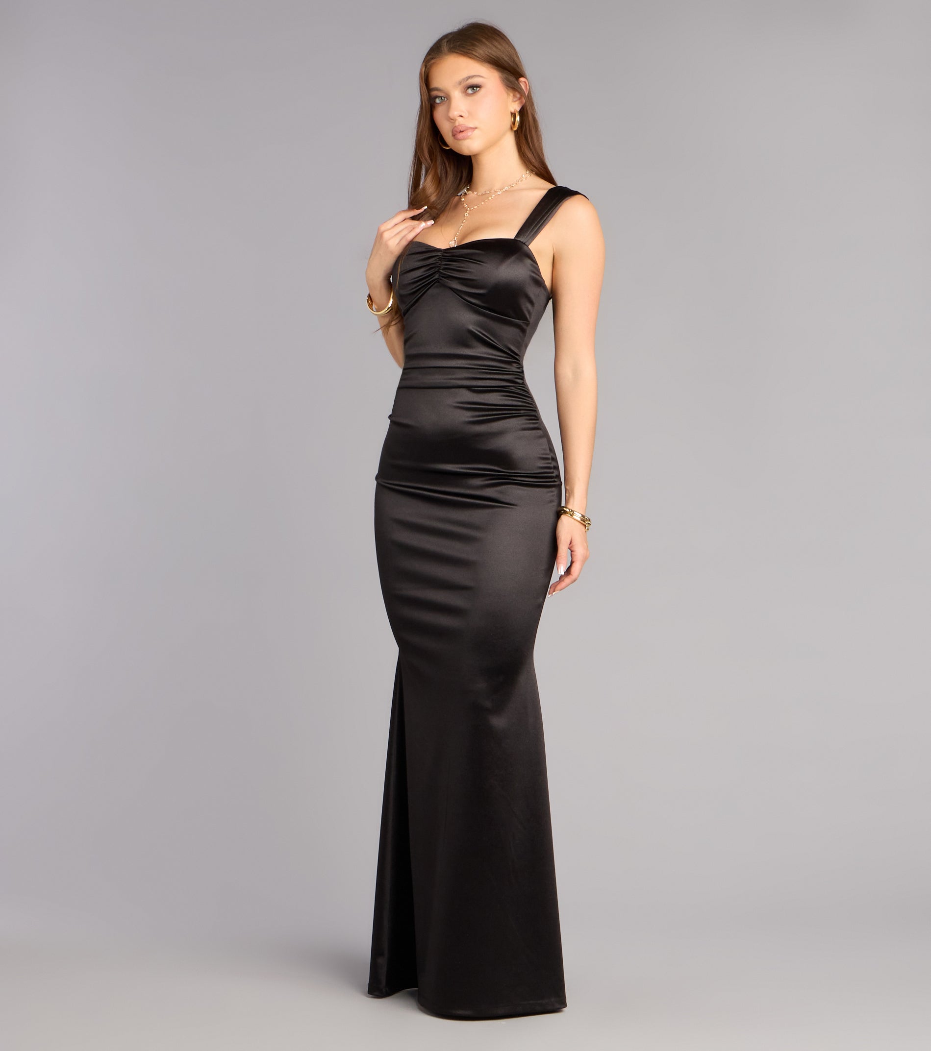 Audra Satin Mermaid Formal Dress