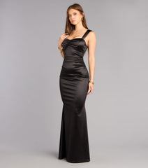 Audra Satin Mermaid Formal Dress