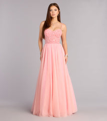 Jocelyn Applique Corset A-Line Ball Gown