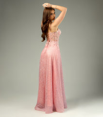 Gloria Lace-Up Corset A-Line Ball Gown