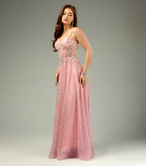 Gloria Lace-Up Corset A-Line Ball Gown