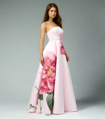 Susan Floral A-Line Ball Gown