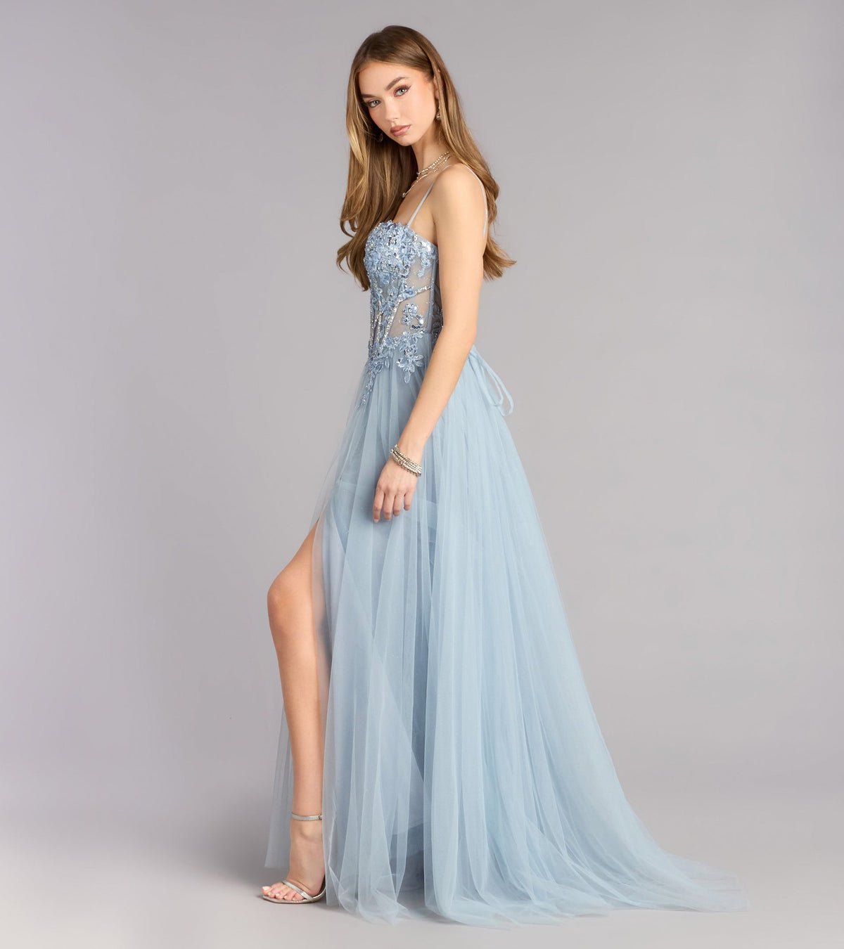 Melissa Corset Tulle A-Line Ball Gown