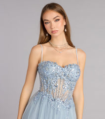 Melissa Corset Tulle A-Line Ball Gown