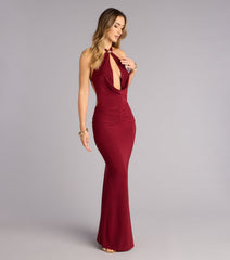 Captivating Tonight Halter Keyhole Mermaid Dress