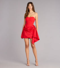 Steal The Scene Strapless Mini Dress