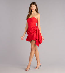 Steal The Scene Strapless Mini Dress