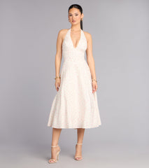 Brunch Bloom Floral Butterfly Midi Dress