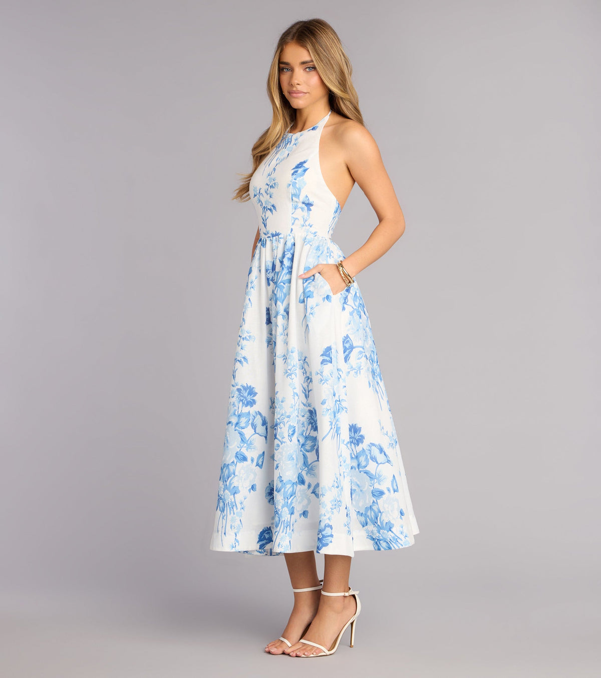 Garden RSVP Floral Midi Dress