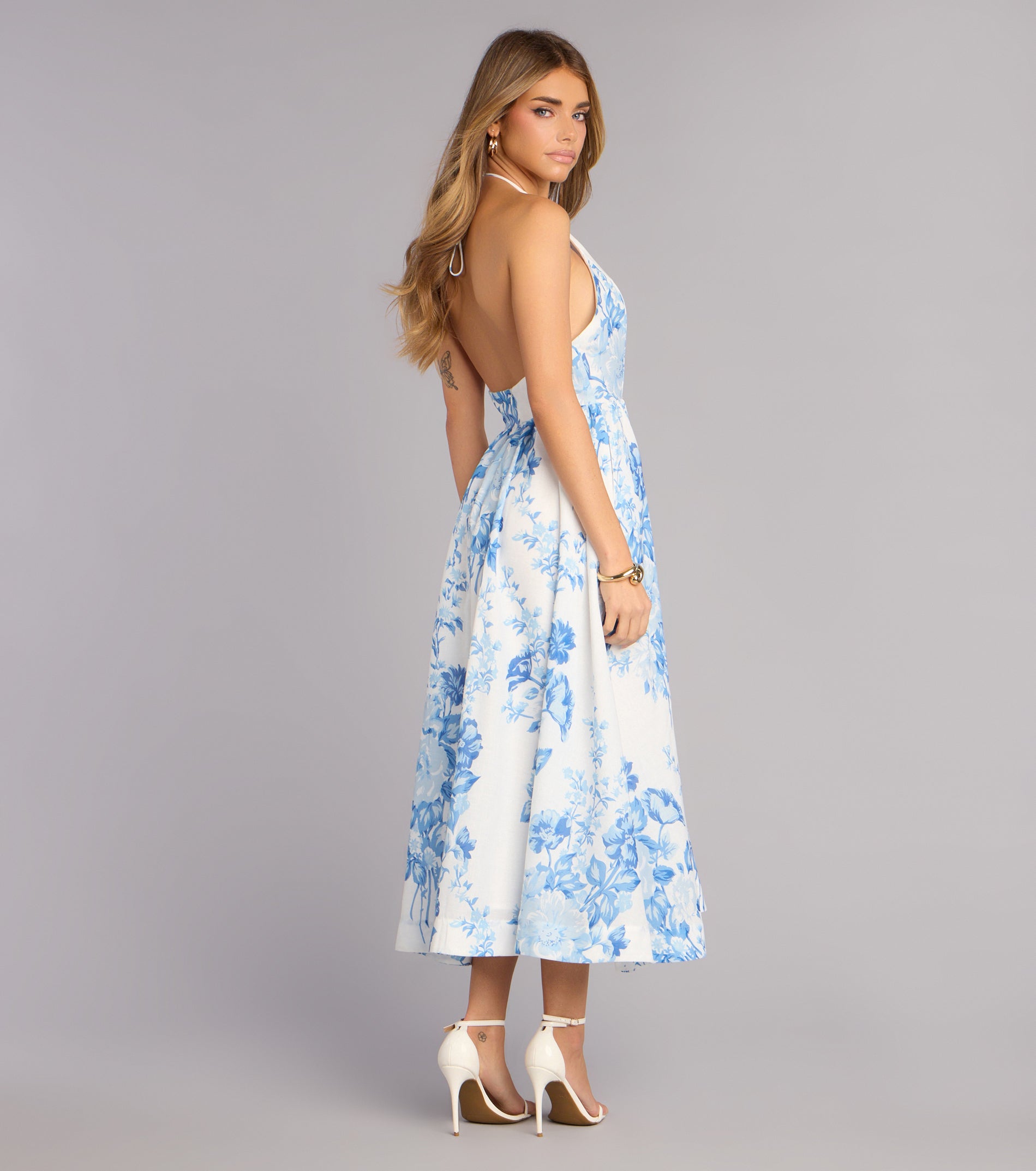 Garden RSVP Floral Midi Dress