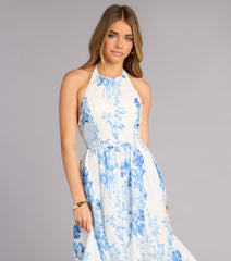 Garden RSVP Floral Midi Dress