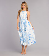 Garden RSVP Floral Midi Dress