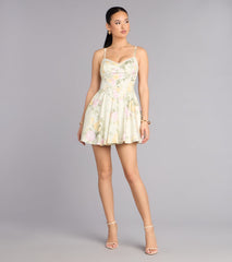 Spring Fling Floral Skater Dress