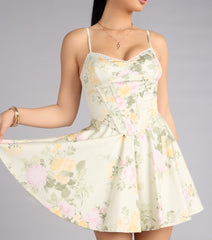 Spring Fling Floral Skater Dress