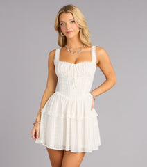 Sweet Plans Eyelet Skater Dress
