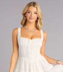 Sweet Plans Eyelet Skater Dress