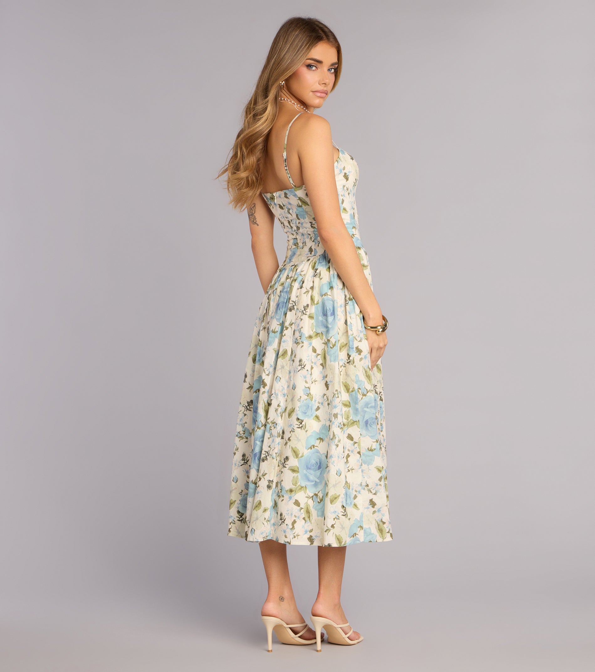 Garden Daydream Floral Midi Dress
