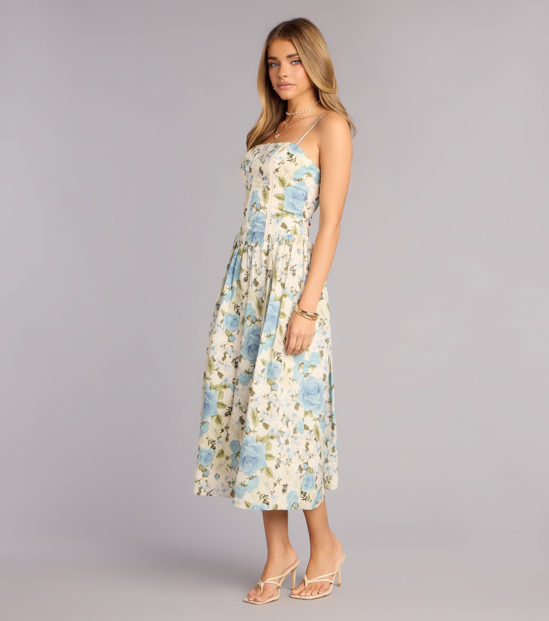 Garden Daydream Floral Midi Dress