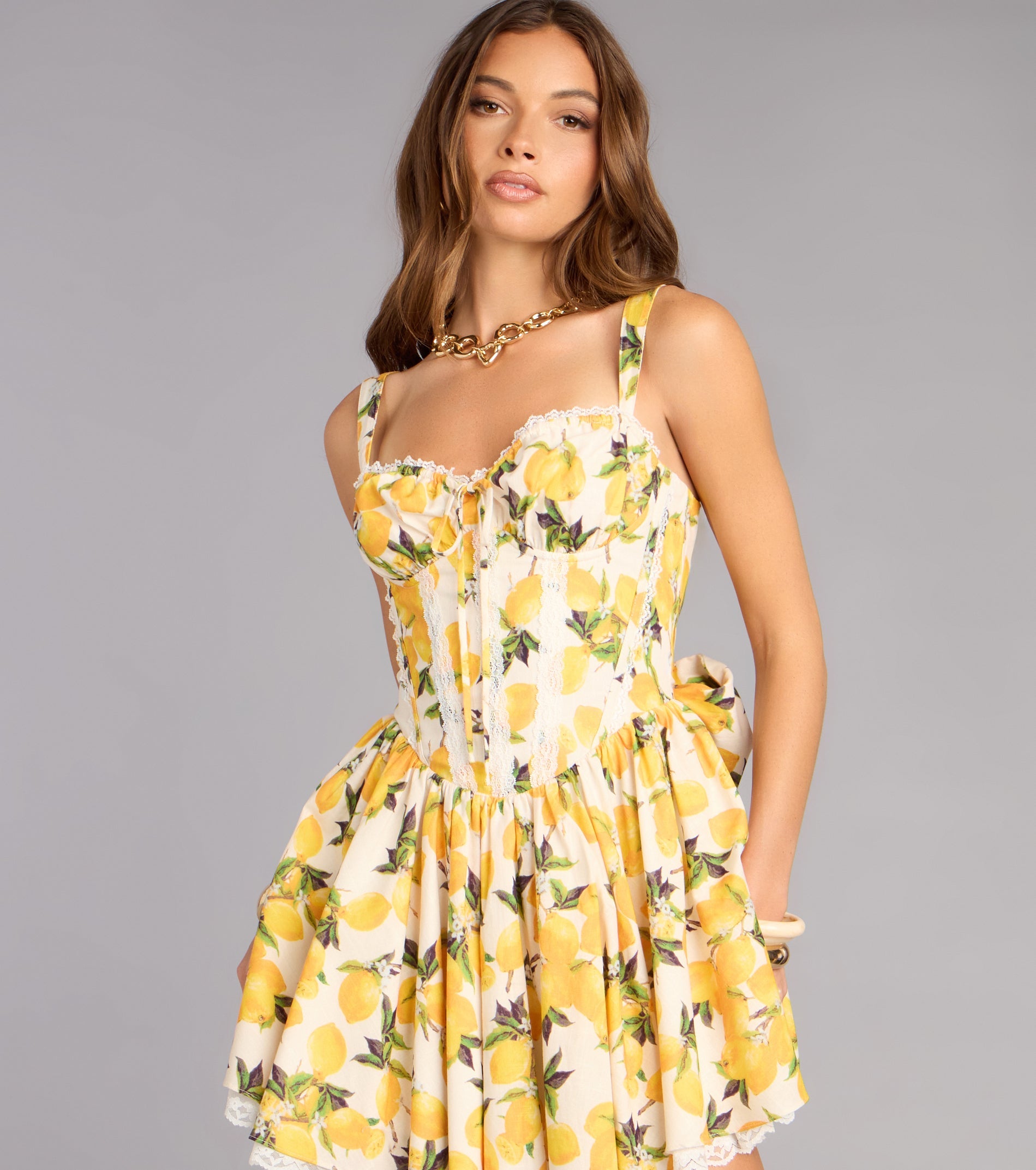 Fresh Squeeze Lemon Skater Dress