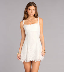 Charmed And Booked Lace Skater Dress