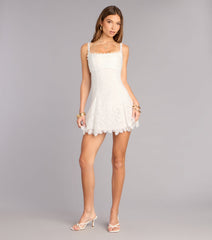 Charmed And Booked Lace Skater Dress