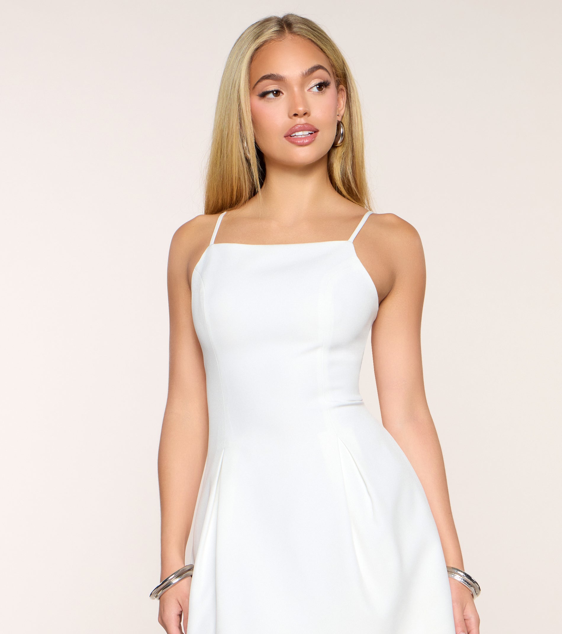 Effortlessly Chic Woven Skater Dress